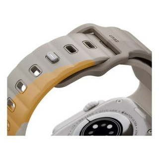 Ремешок Uniq STRIDE DE FKM Rubber для Apple Watch 49/46/45/44 мм (49MM-STRDEBEGCYEL) Beige/Yellow