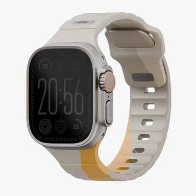 Ремешок Uniq STRIDE DE FKM Rubber для Apple Watch 49/46/45/44 мм (49MM-STRDEBEGCYEL) Beige/Yellow