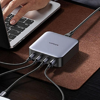 Сетевое зарядное устройство Ugreen Nexode CD328 1хUSB-A + 3хUSB-C 100W Desktop Fast Charger (90928) серый