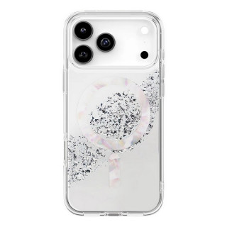 Чехол Uniq Coehl Resin Crystelle MagSafe для iPhone 17 Pro Max Sparkling Silver (IP6.9P(2025)-CRYMSSIL)