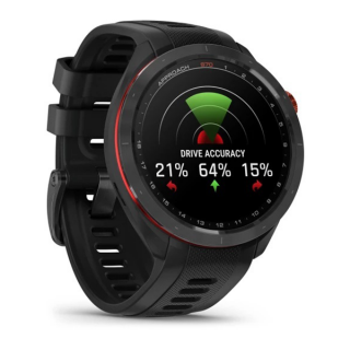 Умные часы Garmin Approach S70 47 мм черный керамический безель с черным силиконовым ремешком (010-02746-12)