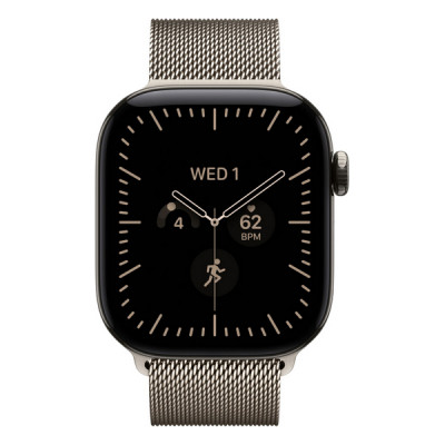 Apple Watch Series 12, 42 mm, Natural Titanium, Natural Milanese Loop