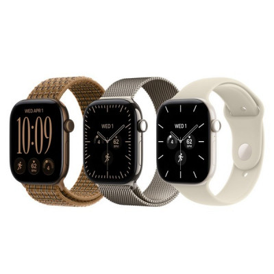 Apple Watch Series 12, 42 mm, Natural Titanium, Natural Milanese Loop