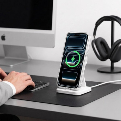 Чехол Tech-Protect Magstand CC MagFit для iPhone 18 Pro / 17 Pro (Clear)