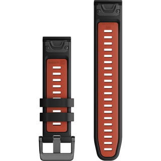 Ремешок силиконовый Garmin QuickFit 22 мм (010-13280-06) черный/красный