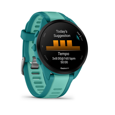 Умные часы Garmin Forerunner 165 Music GPS, WiFi, Turquoise/Aqua 010-02863-32