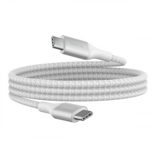 Кабель Belkin Boost Charge Braided USB-C - USB-C 1 м 240W (CAB015BT1MWH) белый