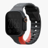 Ремешок Uniq STRIDE DE FKM Rubber для Apple Watch 49/46/45/44 мм (49MM-STRDECHRRD) Charcoal/Red