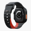 Ремешок Uniq STRIDE DE FKM Rubber для Apple Watch 49/46/45/44 мм (49MM-STRDECHRRD) Charcoal/Red