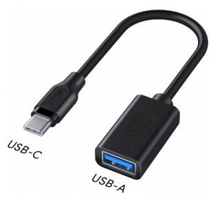 Комплект адаптеров Aukey USB-C to USB 3.0 (2 шт) чёрные (CB-A26)