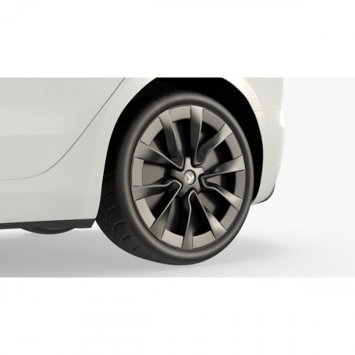 Детский электромобиль TESLA MODEL S (White / Black Rims) 1465593-00-A