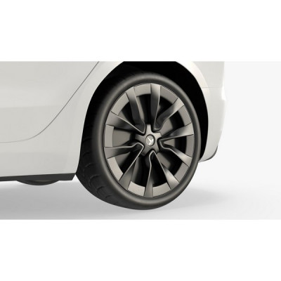 Детский электромобиль TESLA MODEL S (White / Black Rims) 1465593-00-A