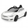 Детский электромобиль TESLA MODEL S (White / Black Rims) 1465593-00-A