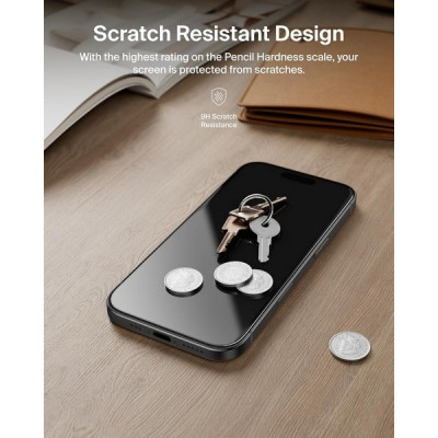Защитное стекло Belkin ScreenForce InvisiGlass для iPhone 17 Pro (OVA238hq)
