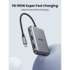 USB-хаб Ugreen CM896 7-in-1 Magnetic Multifunctional USB-C Hub (65759) Space Gray