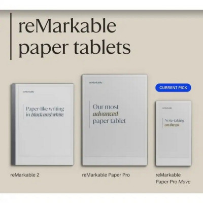 Комплект: графический планшет reMarkable Paper Pro Move + Marker Plus + Mosaic Weave Book Folio (Basalt)