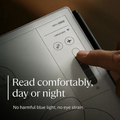 Комплект: графический планшет reMarkable Paper Pro Move + Marker Plus + Mosaic Weave Book Folio (Basalt)