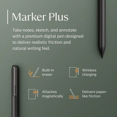 Комплект: графический планшет reMarkable Paper Pro Move + Marker Plus + Mosaic Weave Book Folio (Basalt)