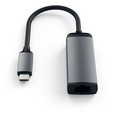 Адаптер Satechi Aluminium USB-C to Ethernet (ST-TCENM) серый