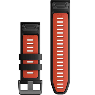 Ремешок силиконовый Garmin QuickFit 26 мм (010-13281-06) черный/красный