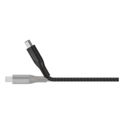 Кабель Belkin Boost Charge Braided USB-C - USB-C 1 м 240W (CAB015BT1MBK) черный