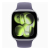 Apple Watch Series 11, 46mm, алюминий серебристого цвета, спортивный ремешок