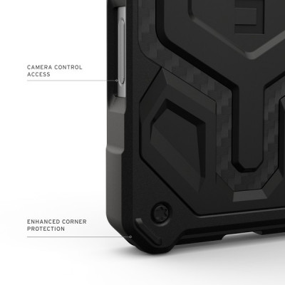 Чехол UAG Monarch Pro Magfit для iPhone 17 Pro 6.3" (114513114242) Carbon Fiber