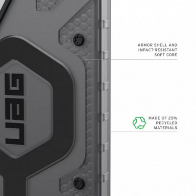 Чехол UAG Pathfinder Clear Magfit для Samsung Galaxy S26 Ultra (214526113140) Ash/Black