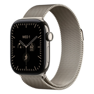 Apple Watch Series 12, 46 mm, Natural Titanium, Natural Milanese Loop