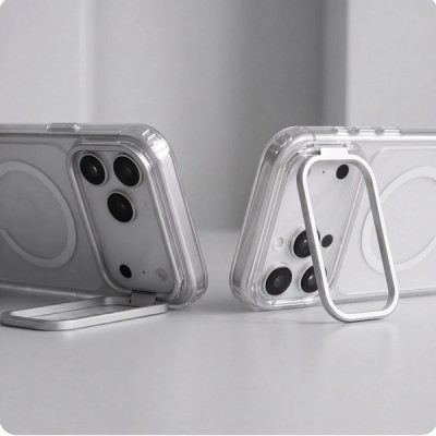 Чехол Tech-Protect Magstand CC MagFit для iPhone 18 Pro Max / 17 Pro Max (Clear)