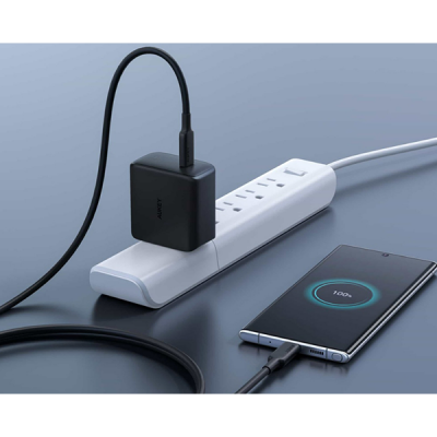 Кабель Aukey USB-C to USB-C 4K 100 Вт 5А 1 м (CB-CD23) черный