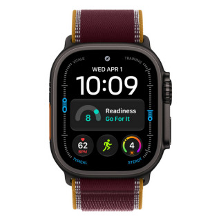 Apple Watch Ultra 4, 49 mm, Black Titanium Burgundy Trail Loop