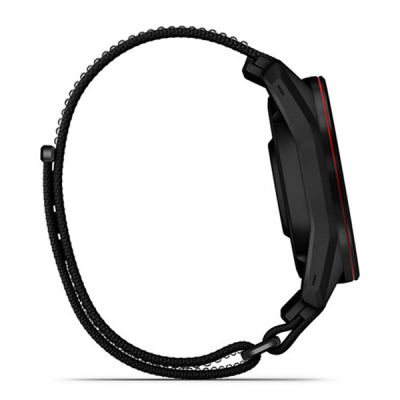 Умные часы Garmin Approach S72 47 мм Carbon Gray/Red DLC Titanium Bezel with Black ComfortFit Fabric Band (010-04148-00)