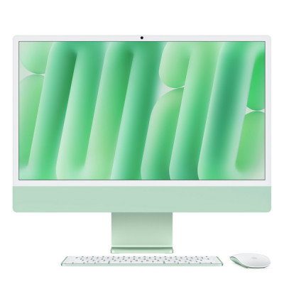 iMac 24" Retina 4,5K, M4 (10C CPU, 10C GPU, 2024), 24 ГБ, 512 ГБ SSD, зеленый