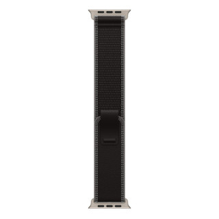 Ремешок Apple Trail Loop 49 мм Black/Charcoal - Natural Titanium Finish