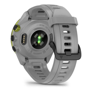 Умные часы Garmin Approach S70 42 мм с черным керамическим безелем и серым ремешком (010-02746-11)