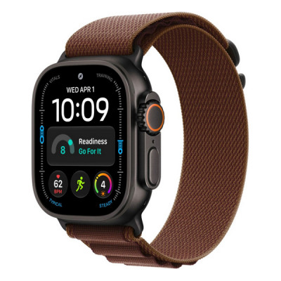 Apple Watch Ultra 4, 49 мм, Black Titanium Burgundy Alpine Loop