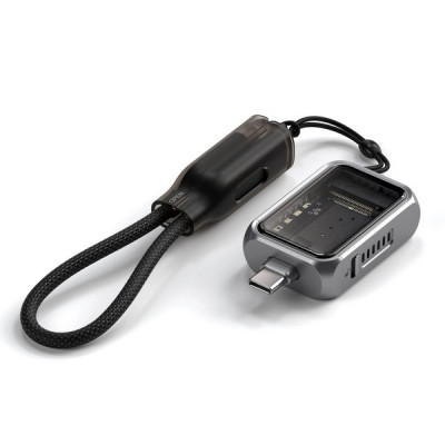 Бокс для жесткого диска Satechi Mini NVMe SSD USB4 Enclosure (ST-E2230M) серый
