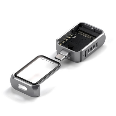 Бокс для жесткого диска Satechi Mini NVMe SSD USB4 Enclosure (ST-E2230M) серый