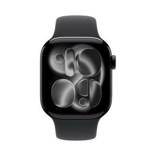 Apple Watch Series 11, 42mm, алюминий цвета «черный оникс», спортивный ремешок