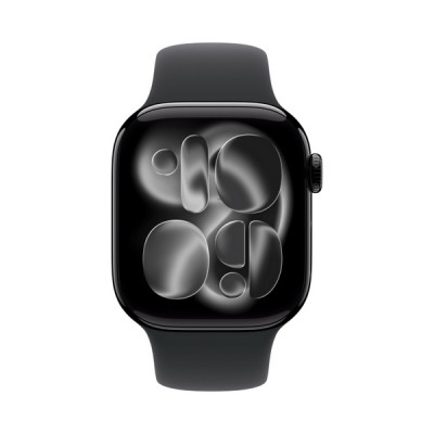Apple Watch Series 11, 42mm, алюминий цвета «черный оникс», спортивный ремешок
