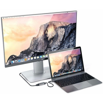 Адаптер Satechi Aluminum Type-C to HDMI (ST-TC4KHAM) Space Gray / Серый космос