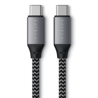 Кабель Satechi USB-C to USB-C 25 см серый космос (ST-TCC10M)
