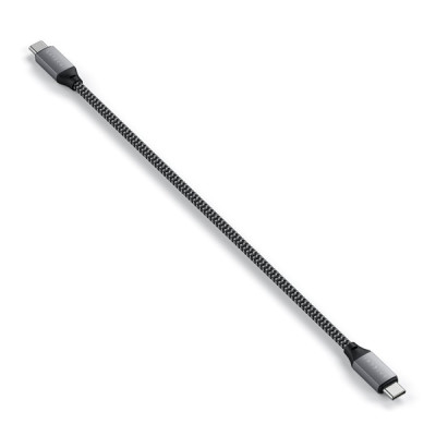 Кабель Satechi USB-C to USB-C 25 см серый космос (ST-TCC10M)
