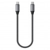 Кабель Satechi USB-C to USB-C 25 см серый космос (ST-TCC10M)