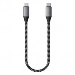 Кабель Satechi USB-C to USB-C 25 см серый космос (ST-TCC10M)