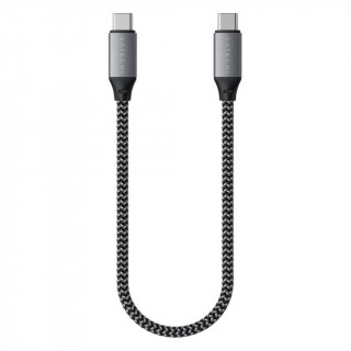 Кабель Satechi USB-C to USB-C 25 см серый космос (ST-TCC10M)