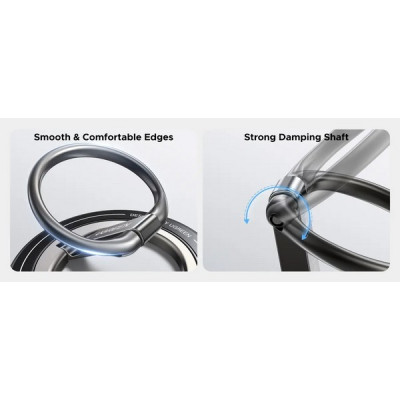 Магнитное кольцо-подставка Ugreen LP945 Magnetic Phone Ring Holder&Stand (65819) серый