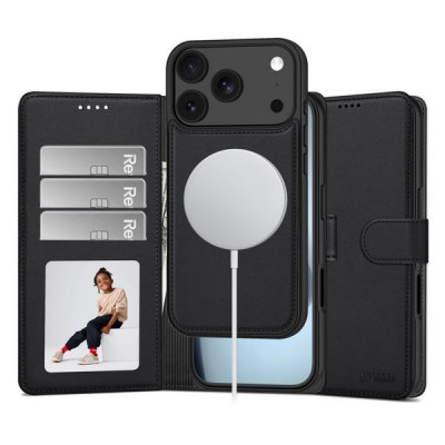 Чехол Tech-Protect Wallet MagFit для iPhone 18 Pro Max / 17 Pro Max (Matte Black)