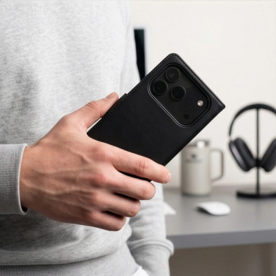 Чехол Tech-Protect Wallet MagFit для iPhone 18 Pro Max / 17 Pro Max (Matte Black)